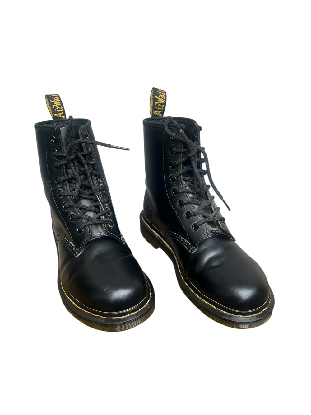 Dr. Martens Black Leather 1460 8 eye Lace-Up men or women’s Boots - Picture 3 of 10